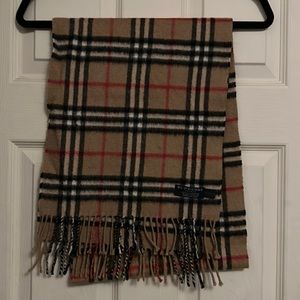 Burberry Nova Check Cashmere scarf - good used condition